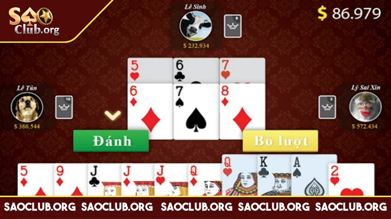 Game bài là mảng game chủ lực tại Saoclub