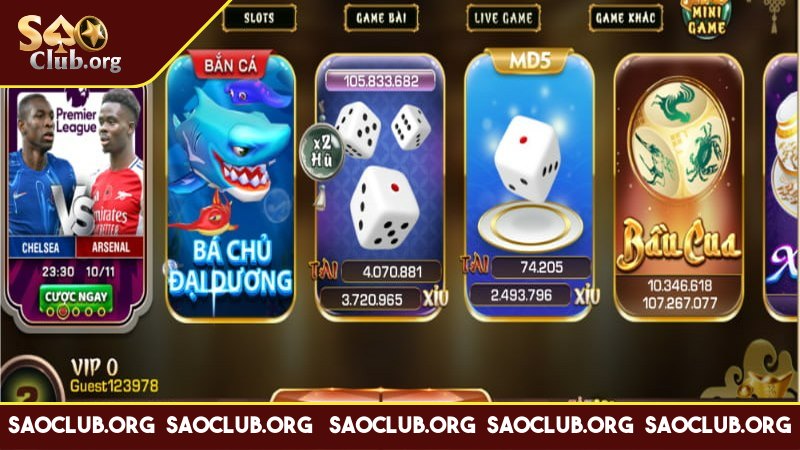 Ban đầu, Saoclub chỉ hoạt động tại Philippines